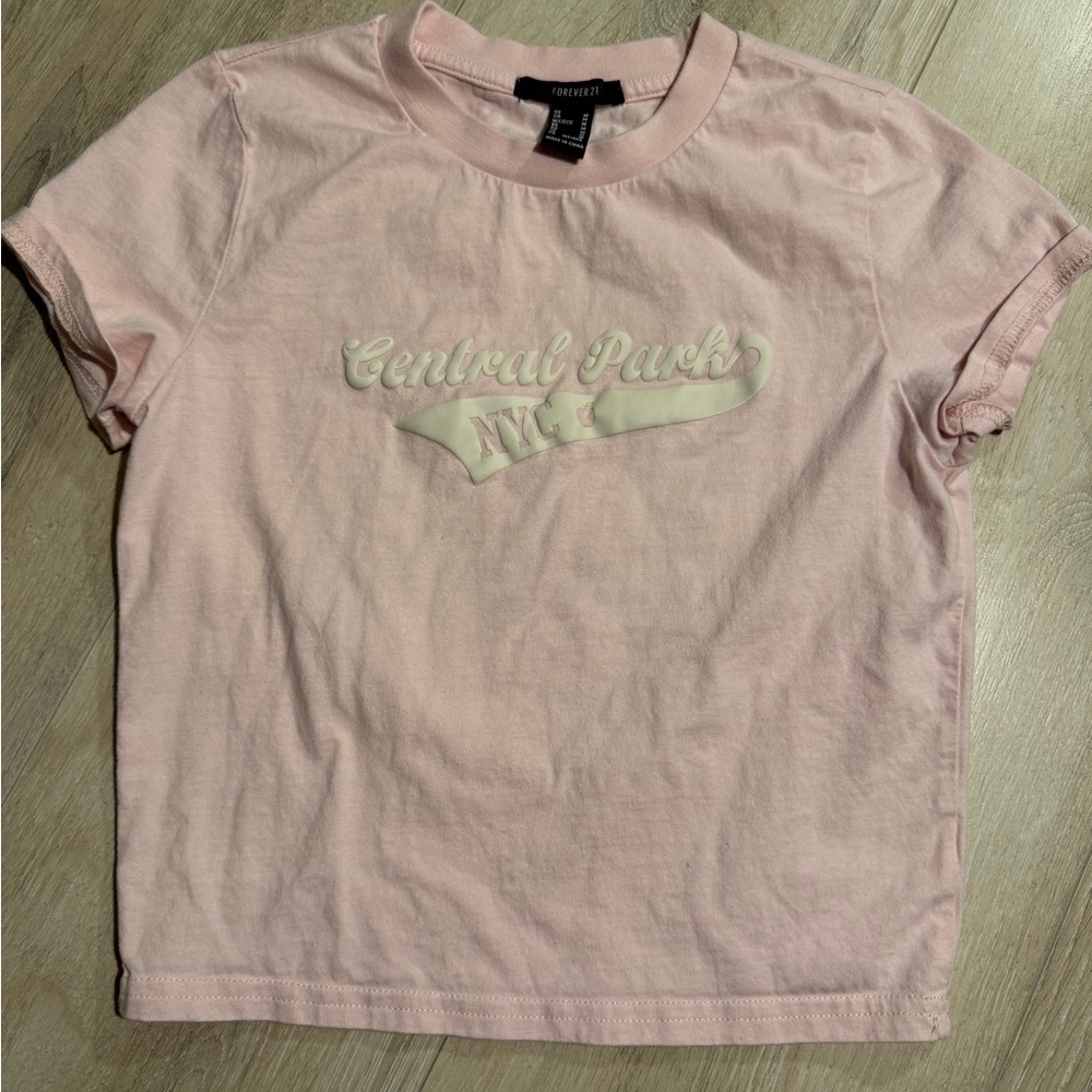 Forever 21 Pink Central Park NYC Tee